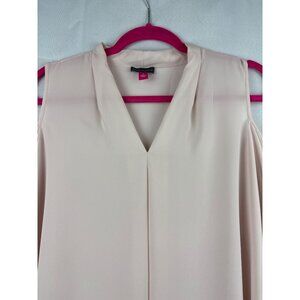 Vince Camuto Womens Cold Shoulder Blouse Size S Light Pink